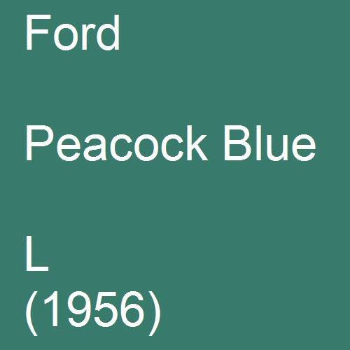 Ford, Peacock Blue, L (1956).